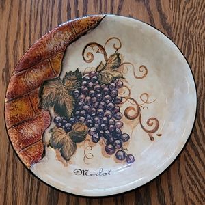 Ceramic glass Merlot bowl